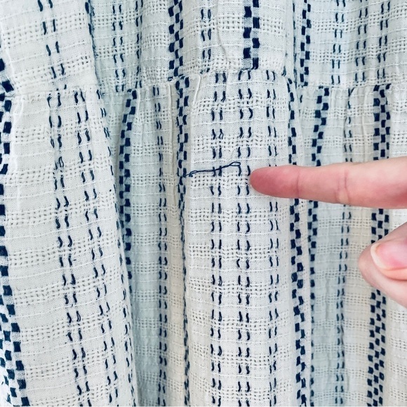 LOFT Dotted Tiered Swing Dress XL - Picture 7 of 13